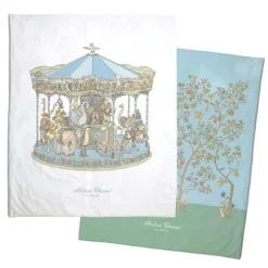 Reversible Quilt - In Bloom Blue / Carousel Blue