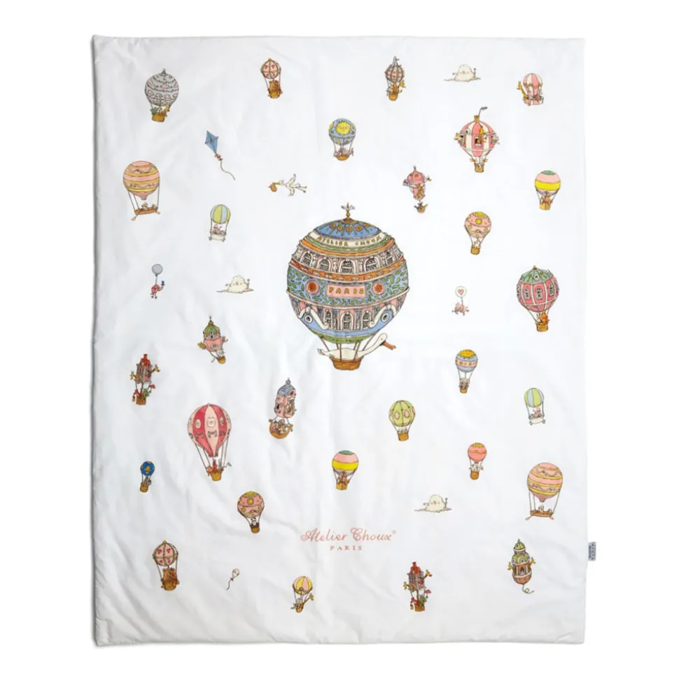 Reversible Quilt - Monceau Mansion/Hot Air Balloon