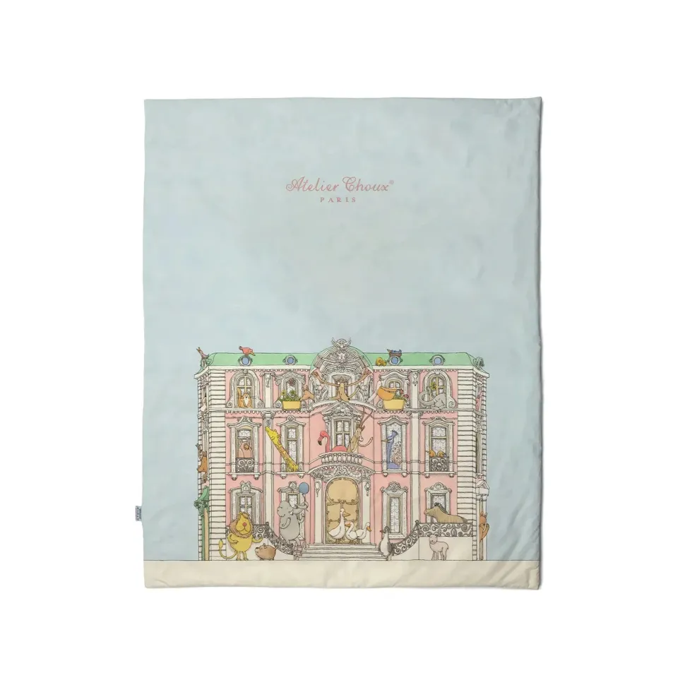 Reversible Quilt - Monceau Mansion/Carousel Pink