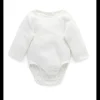 Ribbed Bodysuit Long Sleeve - Vanilla