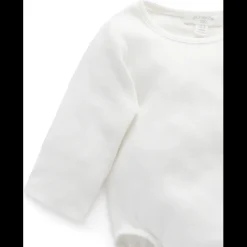 Ribbed Bodysuit Long Sleeve - Vanilla