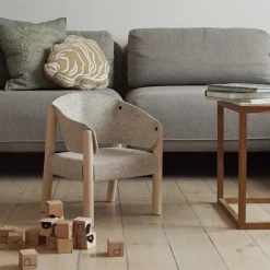 Saba Children's Chair in Beige Felt
