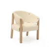 Saba Children's Chair in White Fur