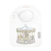 Satin Bib – Carousel Blue