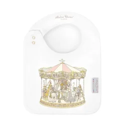 Satin Bib – Carousel Pink