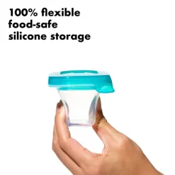 Silicone Baby Blocks - Teal VARIOUS SIZES