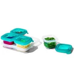 Silicone Baby Blocks - Teal VARIOUS SIZES