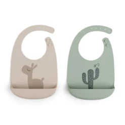 Silicone Bib 2-pack VARIOUS COLOURS
