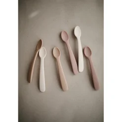 Silicone Feeding Spoon - 2 pack VARIOUS COLOURS