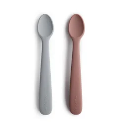 Silicone Feeding Spoon - 2 pack VARIOUS COLOURS
