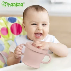 Silicone Sip-N-Snack Cup VARIOUS COLOURS