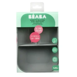 Silicone Suction Divided Plate VARIOUS COLOURS