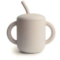 Silicone Training Cup + Straw VARIOUS COLOURS