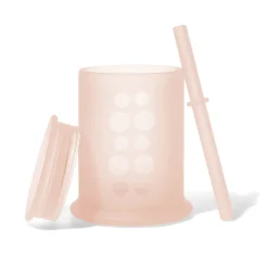 Silicone Training Cup with Lid and Straw
