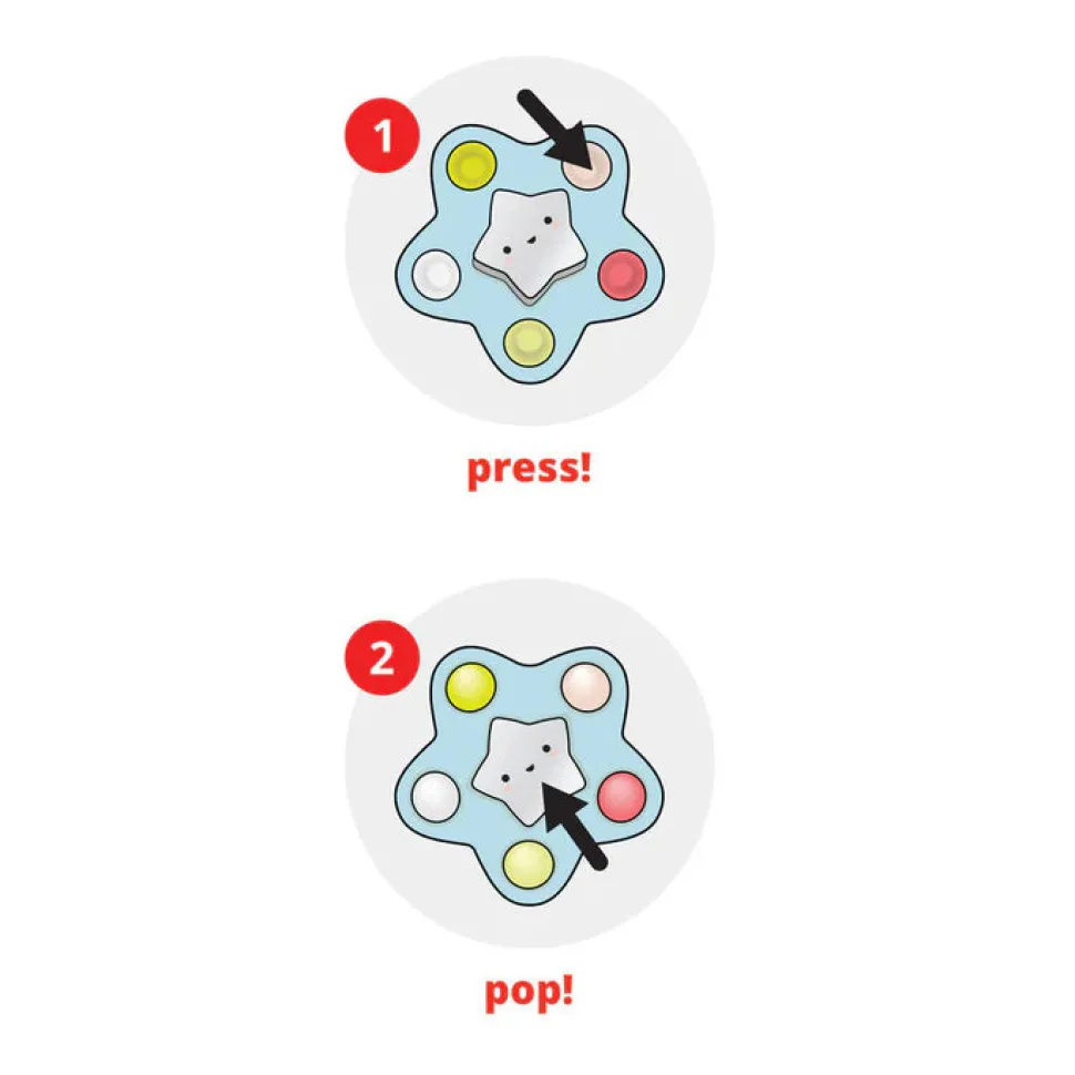 Silver Lining Cloud Pop Star Sensory Toy
