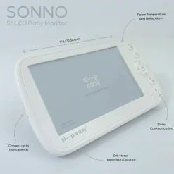 SLEEP EASY RAD505 Sonno 5''12.7cm Crystal Clear Baby Monitor