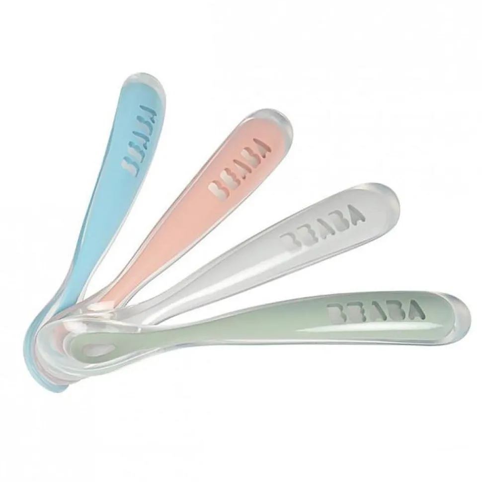 1st Stage Ergonomic Silicone Spoons - Set of 4