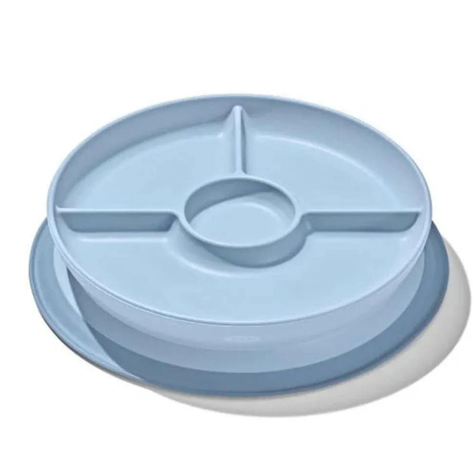 Stick & Stay Suction Divided Plate VARIOUS COLOURS