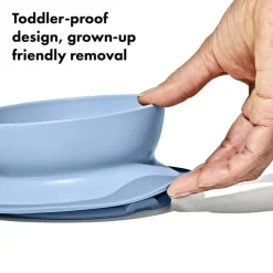 Stick & Stay Suction Divided Bowl VARIOUS COLOURS