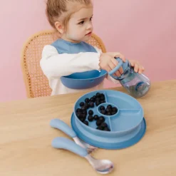 Stick & Stay Suction Divided Plate VARIOUS COLOURS