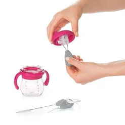 Straw & Sippy Cup Top Cleaning Set - Grey