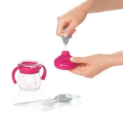 Straw & Sippy Cup Top Cleaning Set - Grey