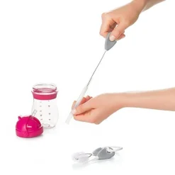 Straw & Sippy Cup Top Cleaning Set - Grey