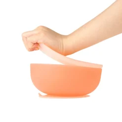 Suction Bowl with Lid VARIOUS COLOURS