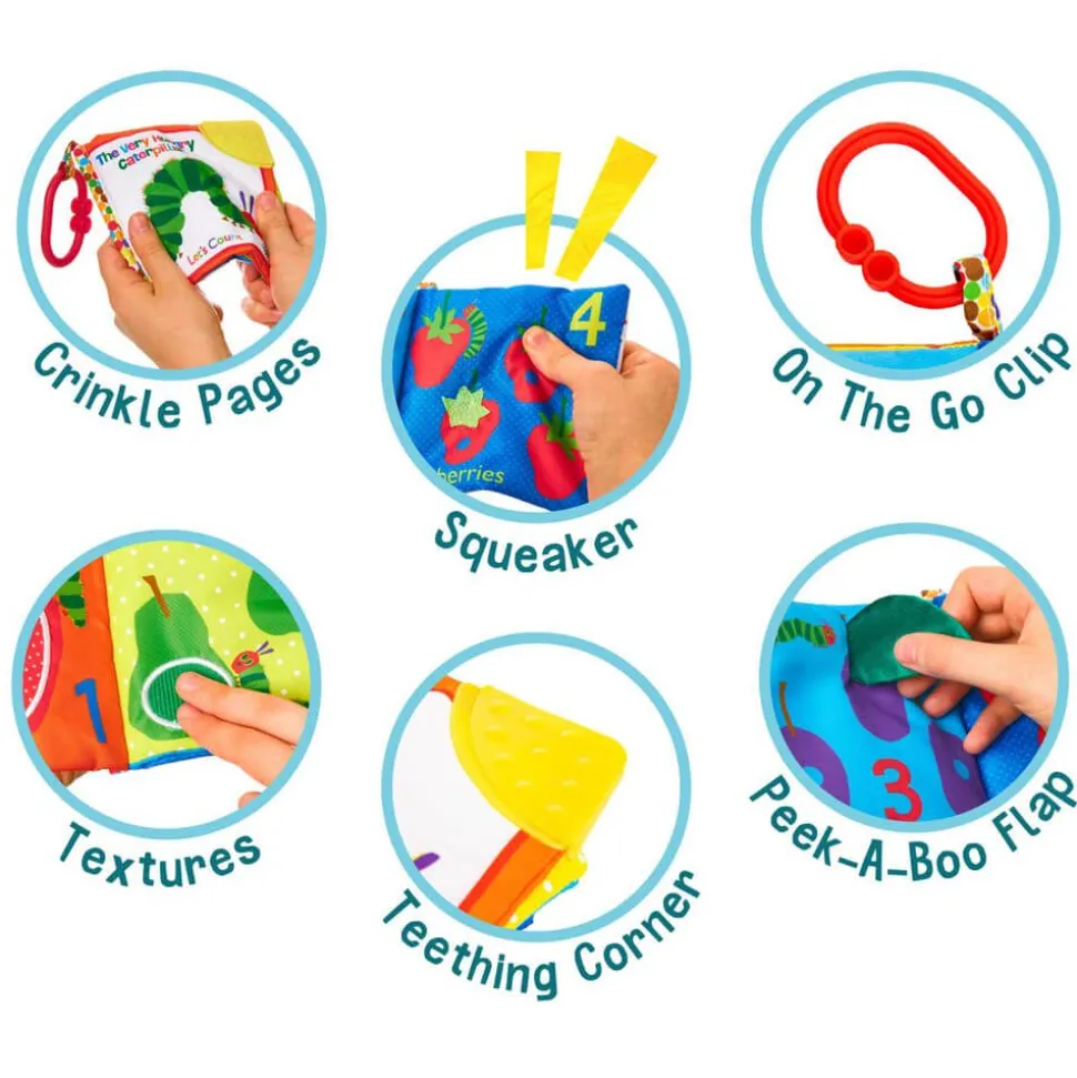 The Very Hungry Caterpillar Let's Count Clip-On Soft Book