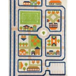 Traffic Blue Rug