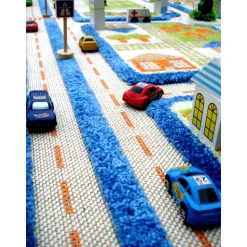Traffic Blue Rug