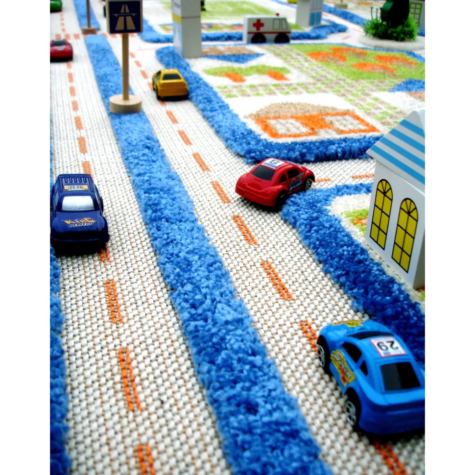 Traffic Blue Rug