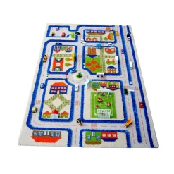 Traffic Blue Rug