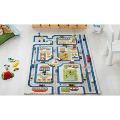Traffic Blue Rug