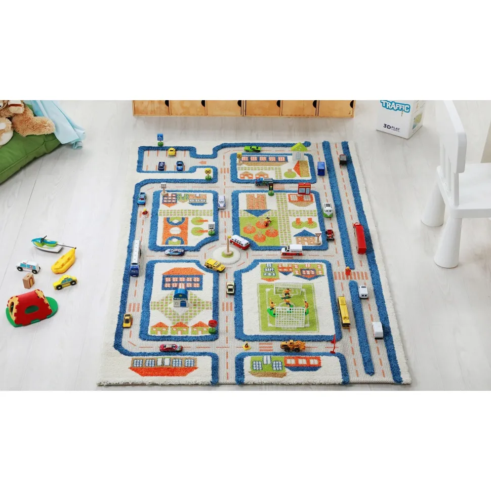 Traffic Blue Rug