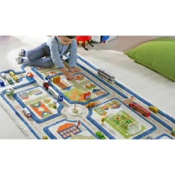 Traffic Blue Rug