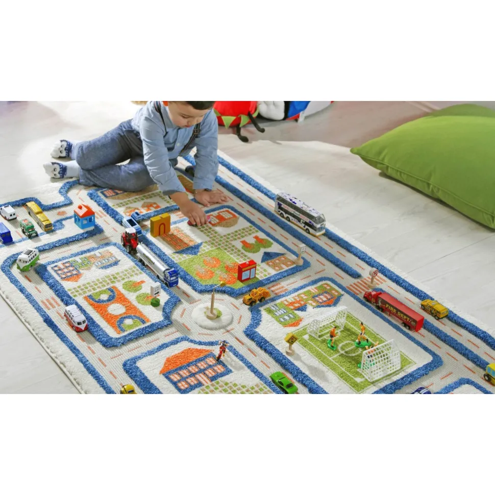 Traffic Blue Rug