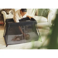 Travel Cot Light - Black Mesh