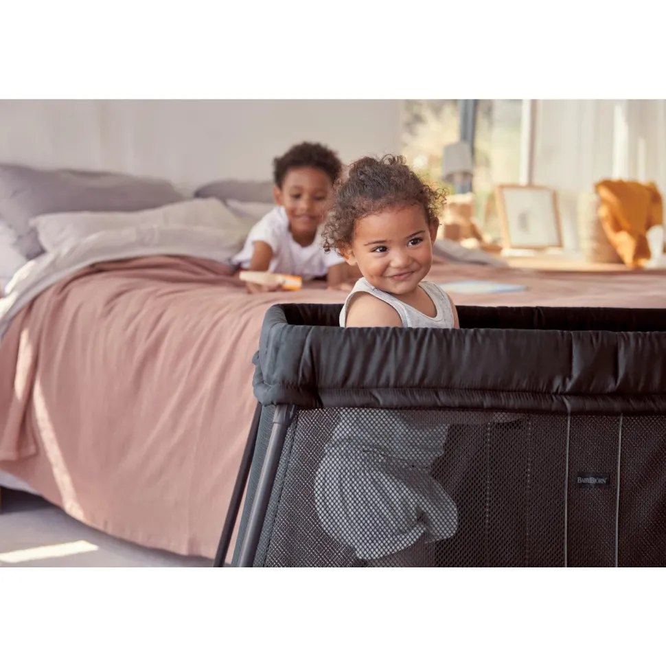 Travel Cot Light - Black Mesh