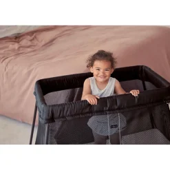 Travel Cot Light - Black Mesh