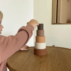 Vanja Silicone Stacking Tower VARIOUS COLOURS
