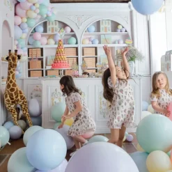 Velour Party Dress - Hot Air Balloon