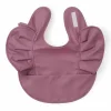 Waterproof Frill Snuggle Bib - Mauve