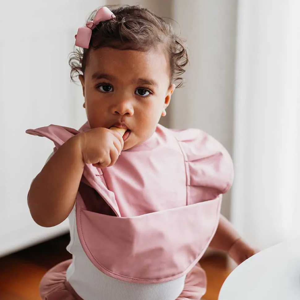 Waterproof Frill Snuggle Bib - Primrose Frill