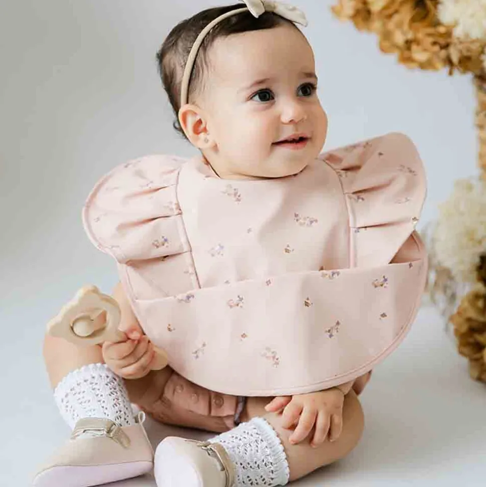Waterproof Frill Snuggle Bib - Posey