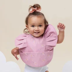 Waterproof Frill Snuggle Bib - Daisy