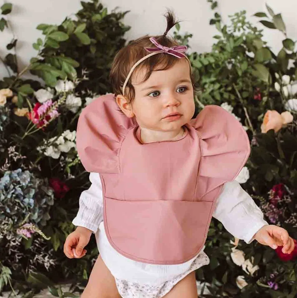 Waterproof Frill Snuggle Bib - Primrose Frill