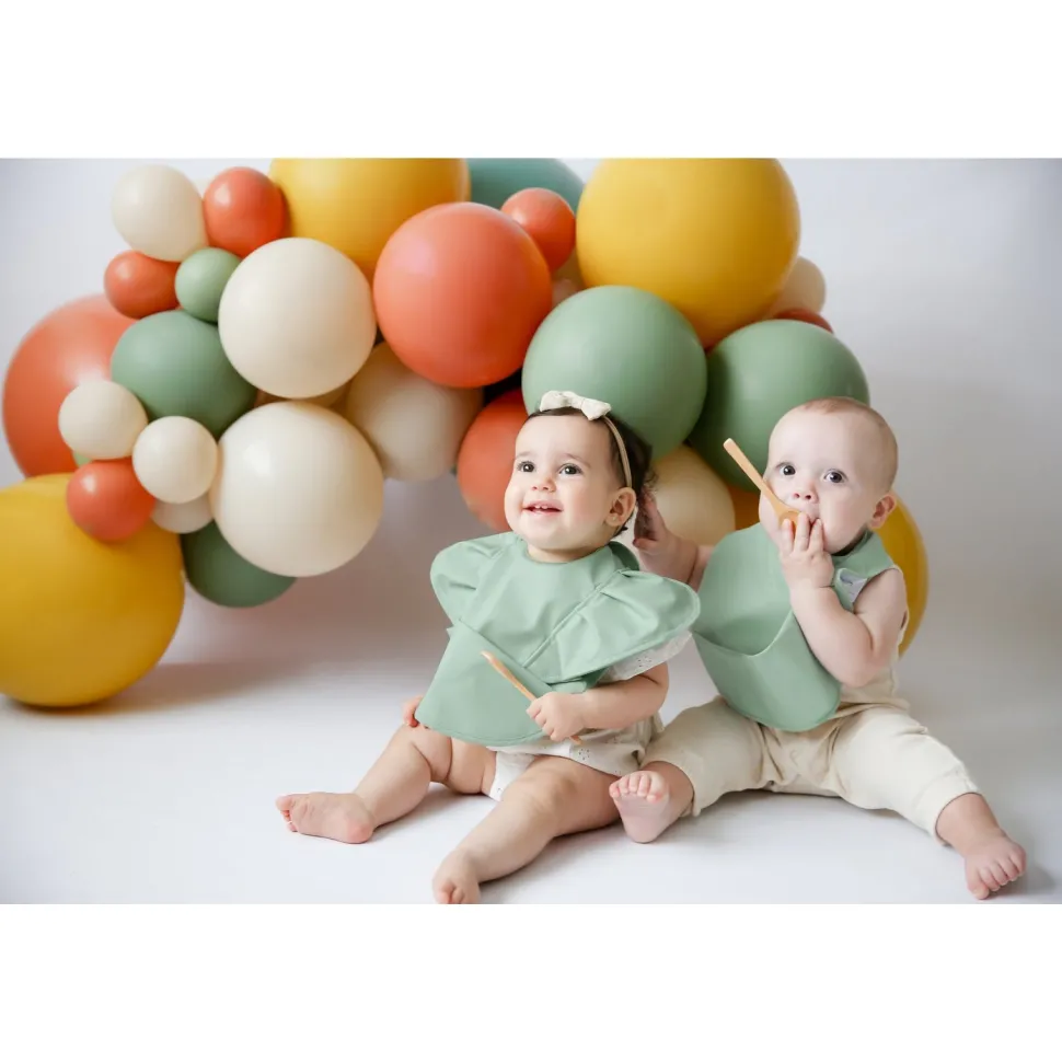 Waterproof Snuggle Bib - Sage