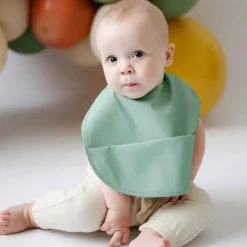 Waterproof Snuggle Bib - Sage
