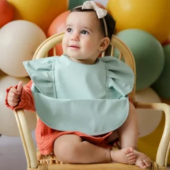 Waterproof Snuggle Bib - Sage